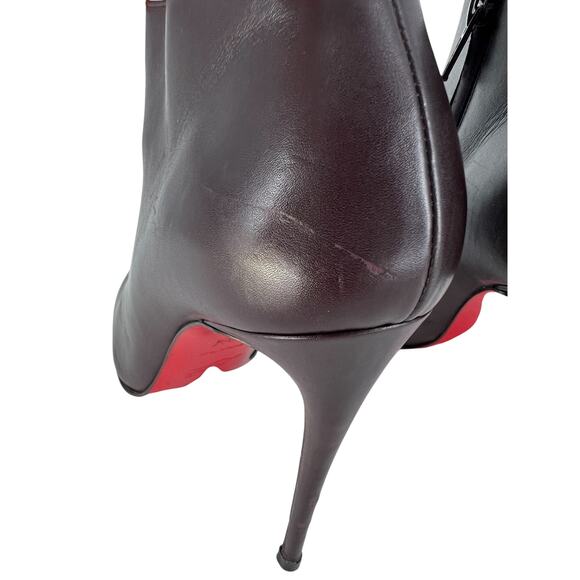 Christian Louboutin Bellissima 100MM Leather Ankle Booties - Picture 8 of 16